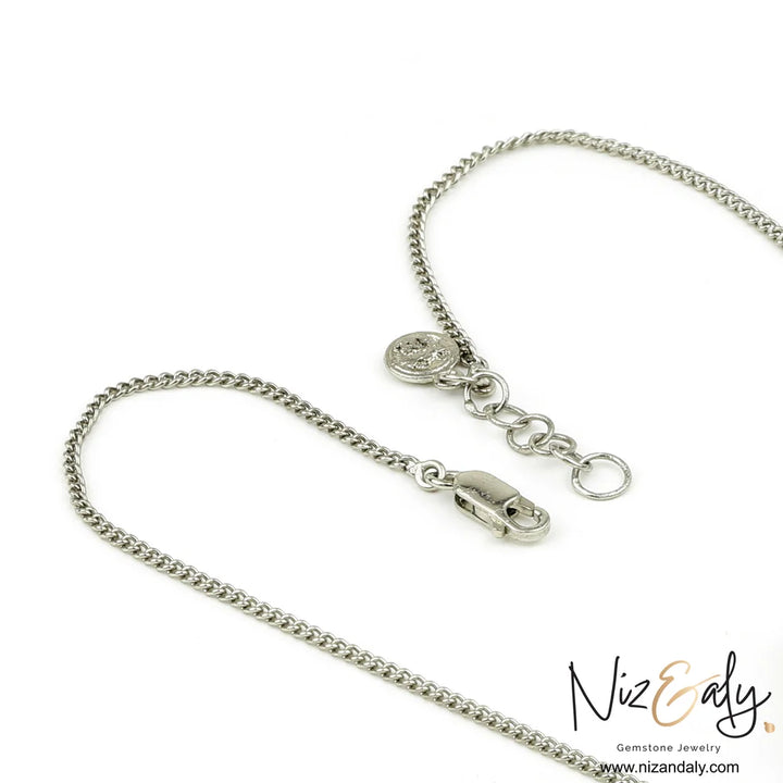 TearDrop shaped  Clear Quartz Pendant Set with Bracelet- Serene Dewdrop
