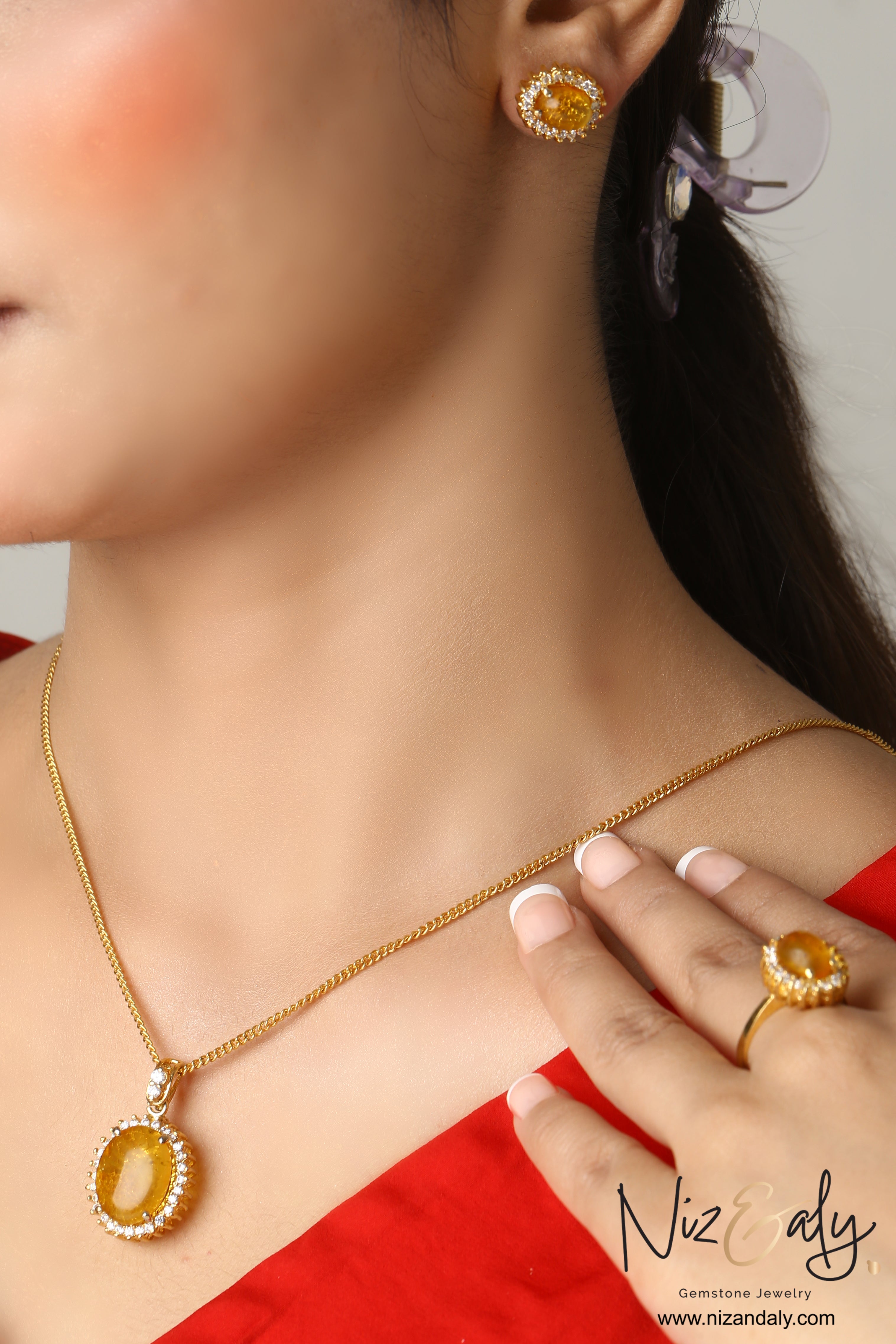 Amber Radiance- Golden Yellow Amber Set