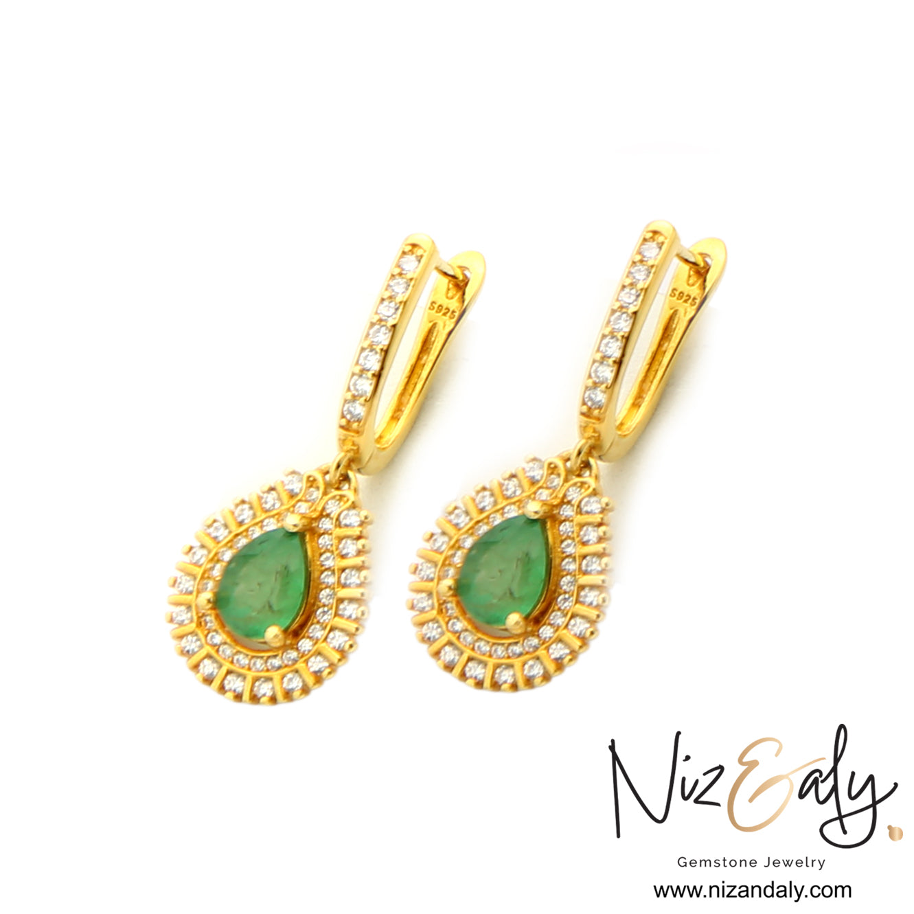 Emerald Reverie - Emerald Pendant Set