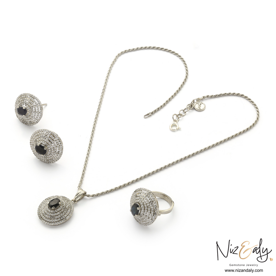 Natural Blue Sapphire Pendant Set – Celestial Sapphire Set