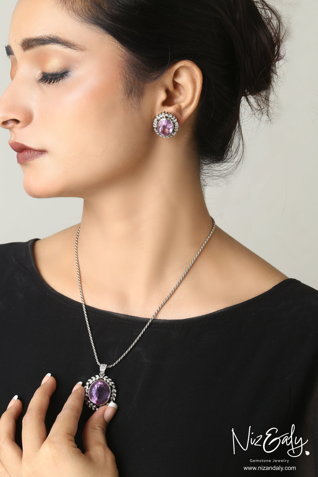 Lavender Whisper - Amethyst Pendant set