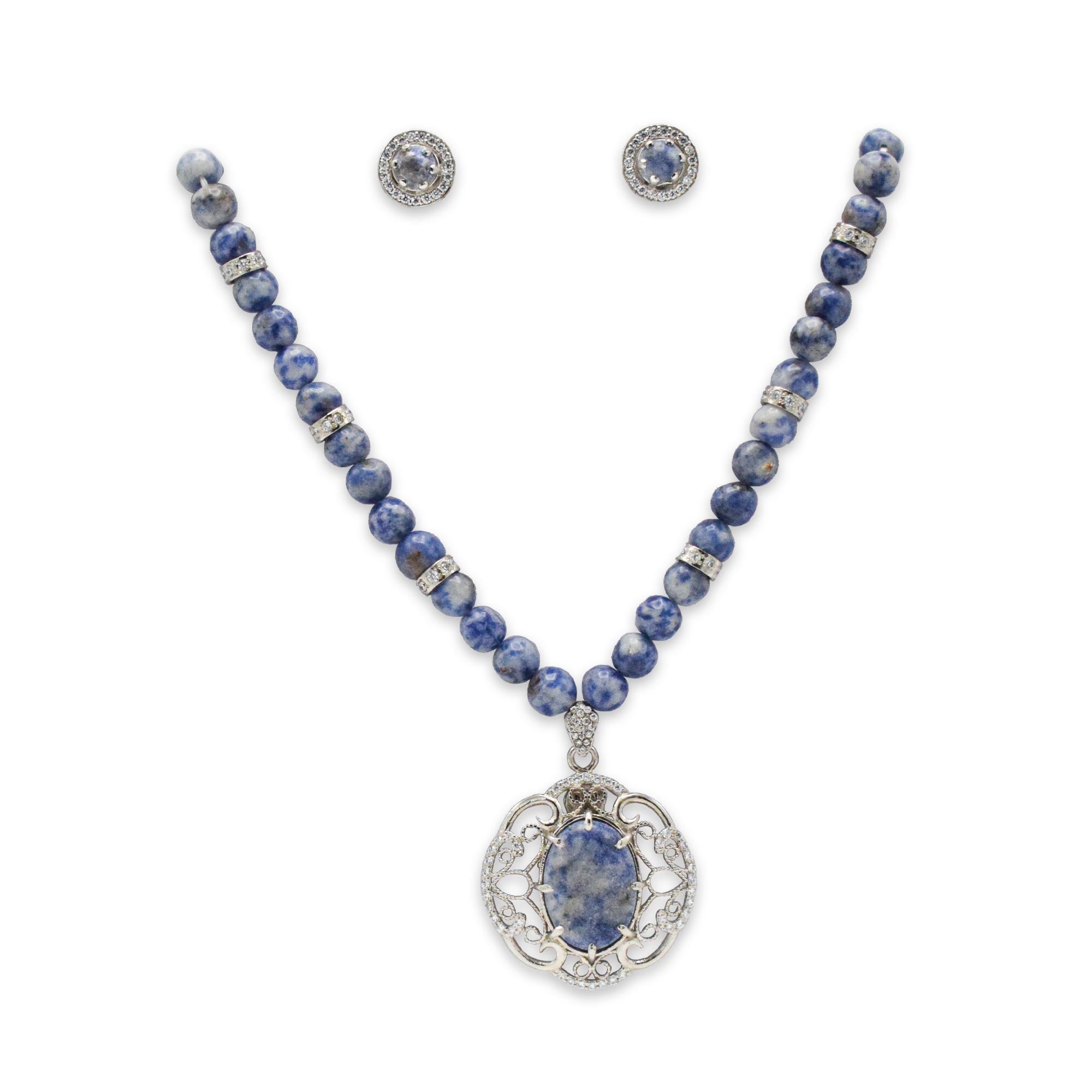 Canadian  Blue Sodalite Pendant Set