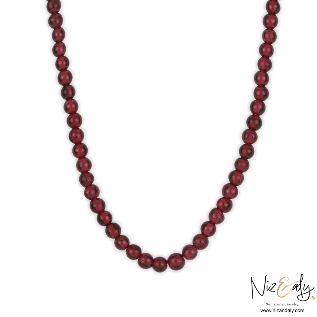 Ruby‑Glow Garnet Necklace