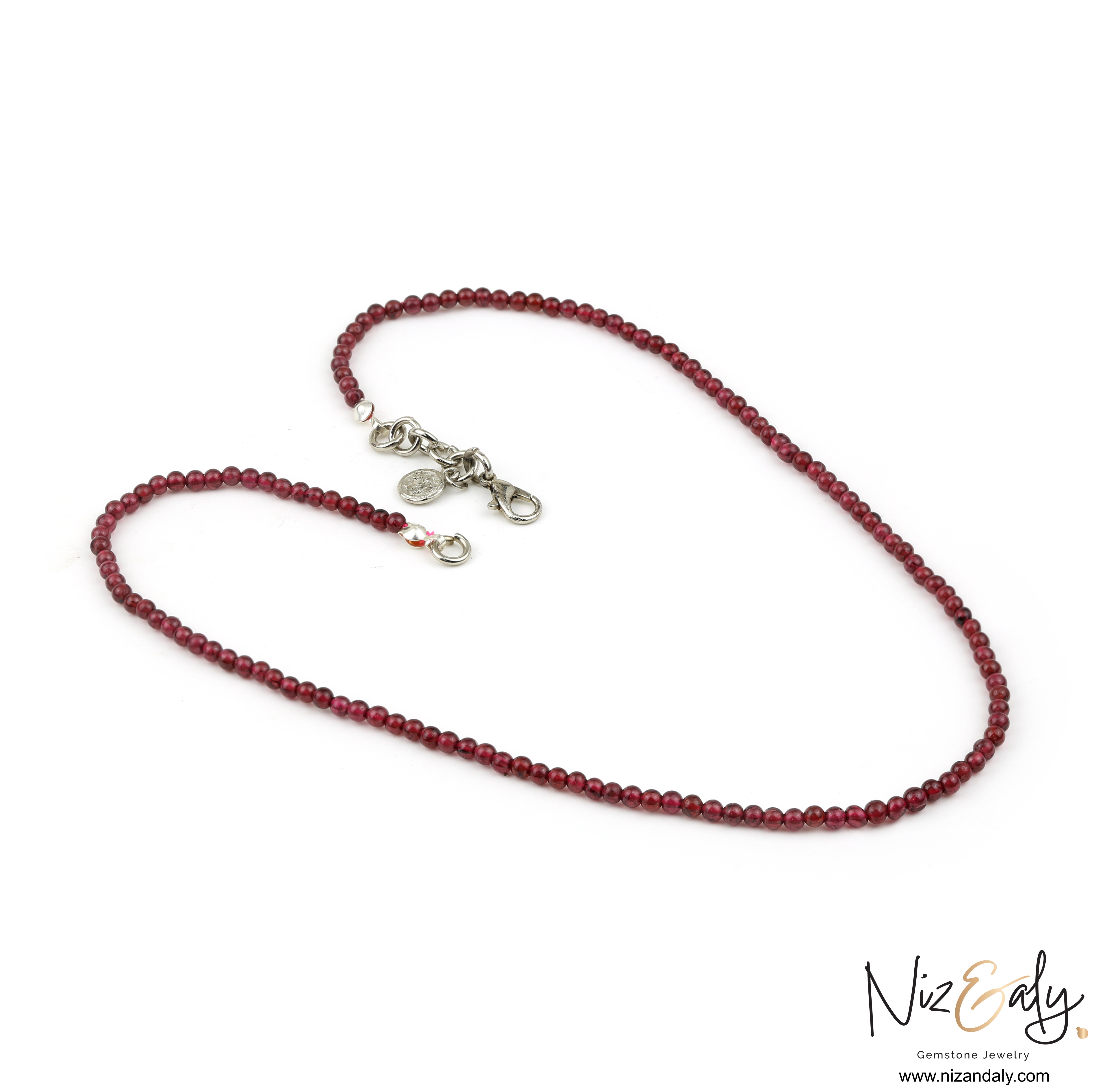 Ruby‑Glow Garnet Necklace