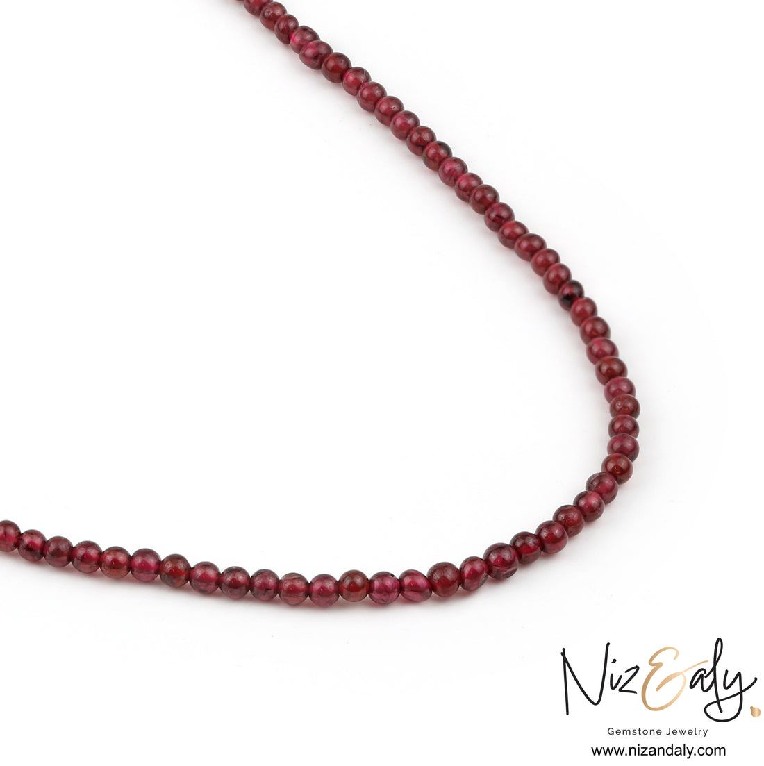 Ruby‑Glow Garnet Necklace