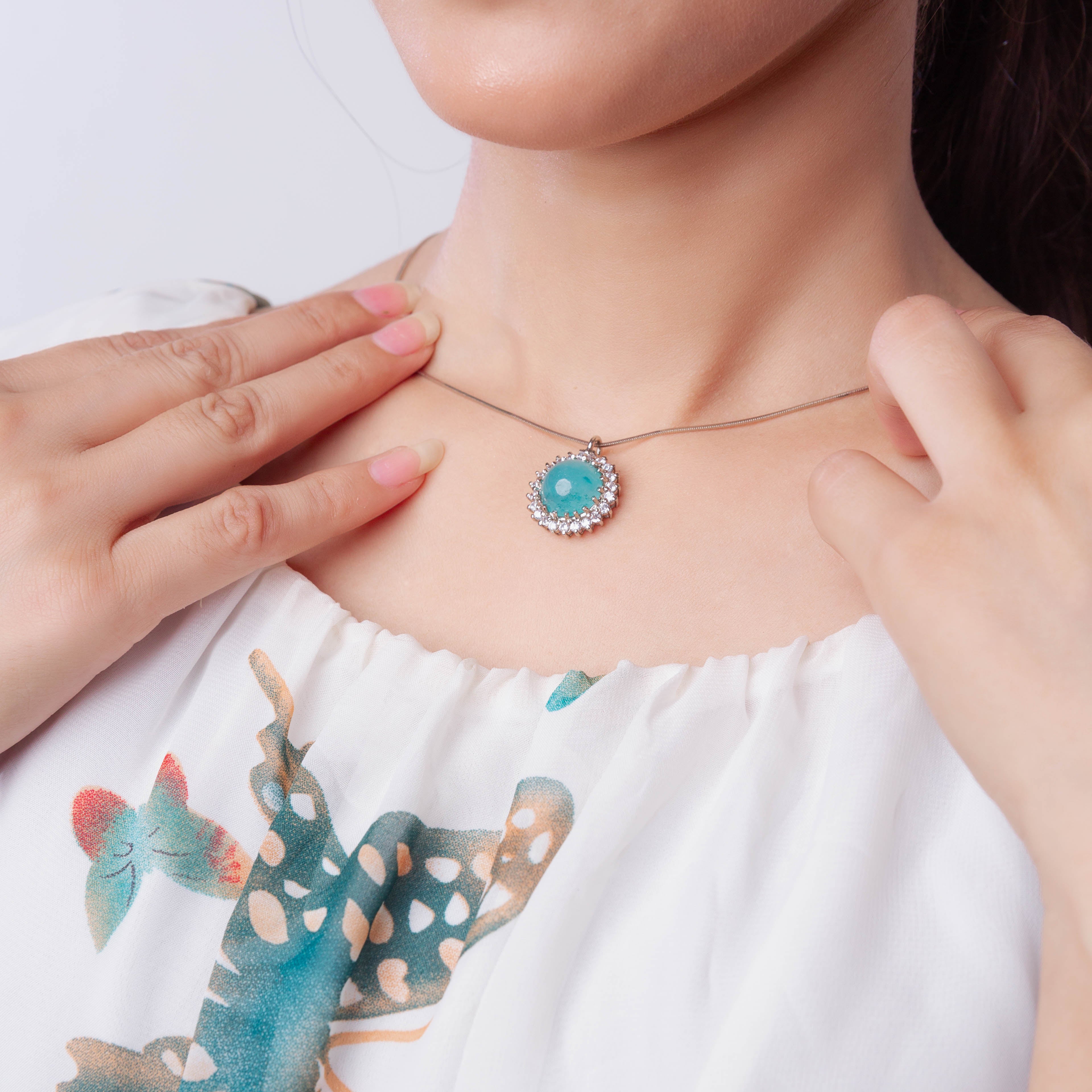 Amazonite Pendant Set