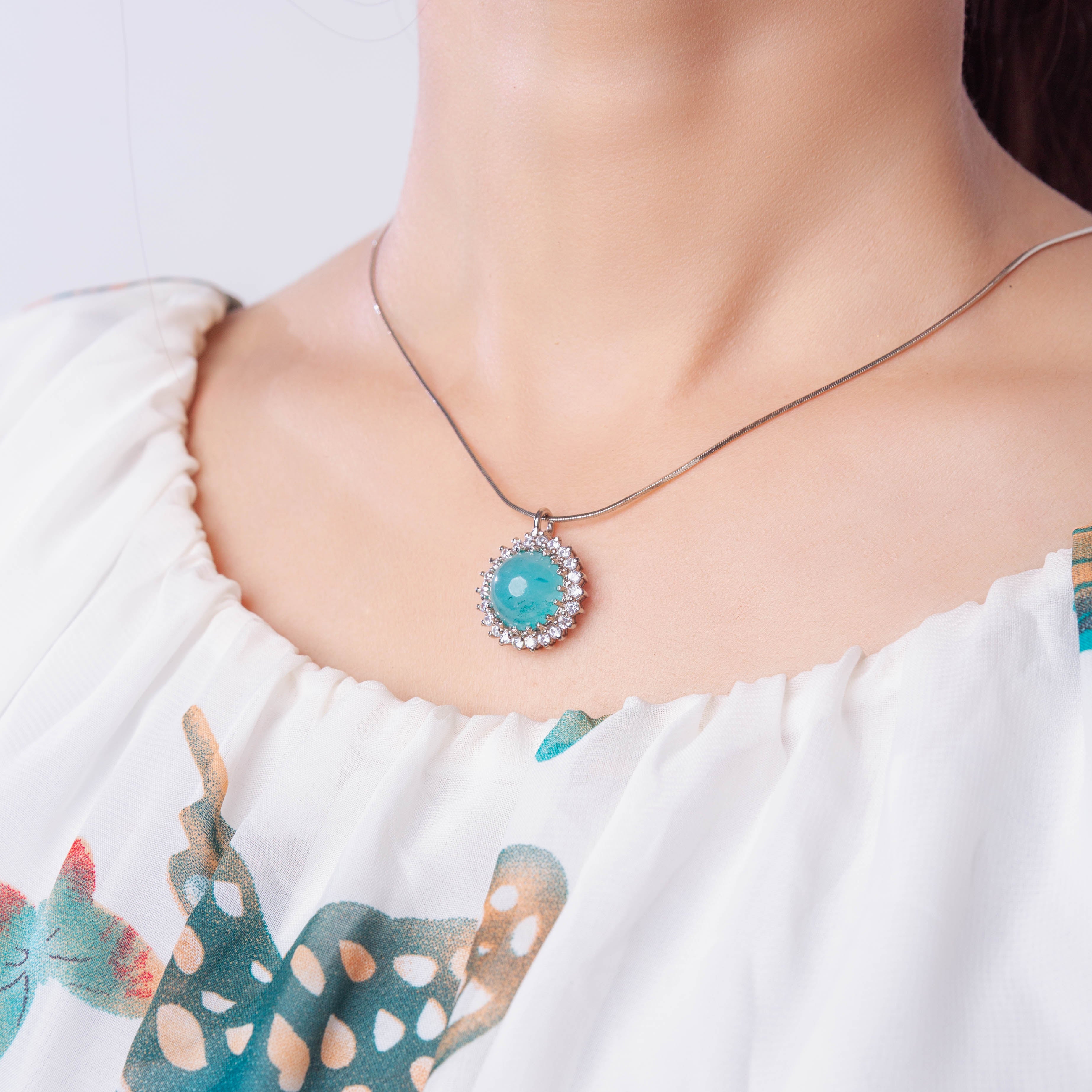 Amazonite Pendant Set