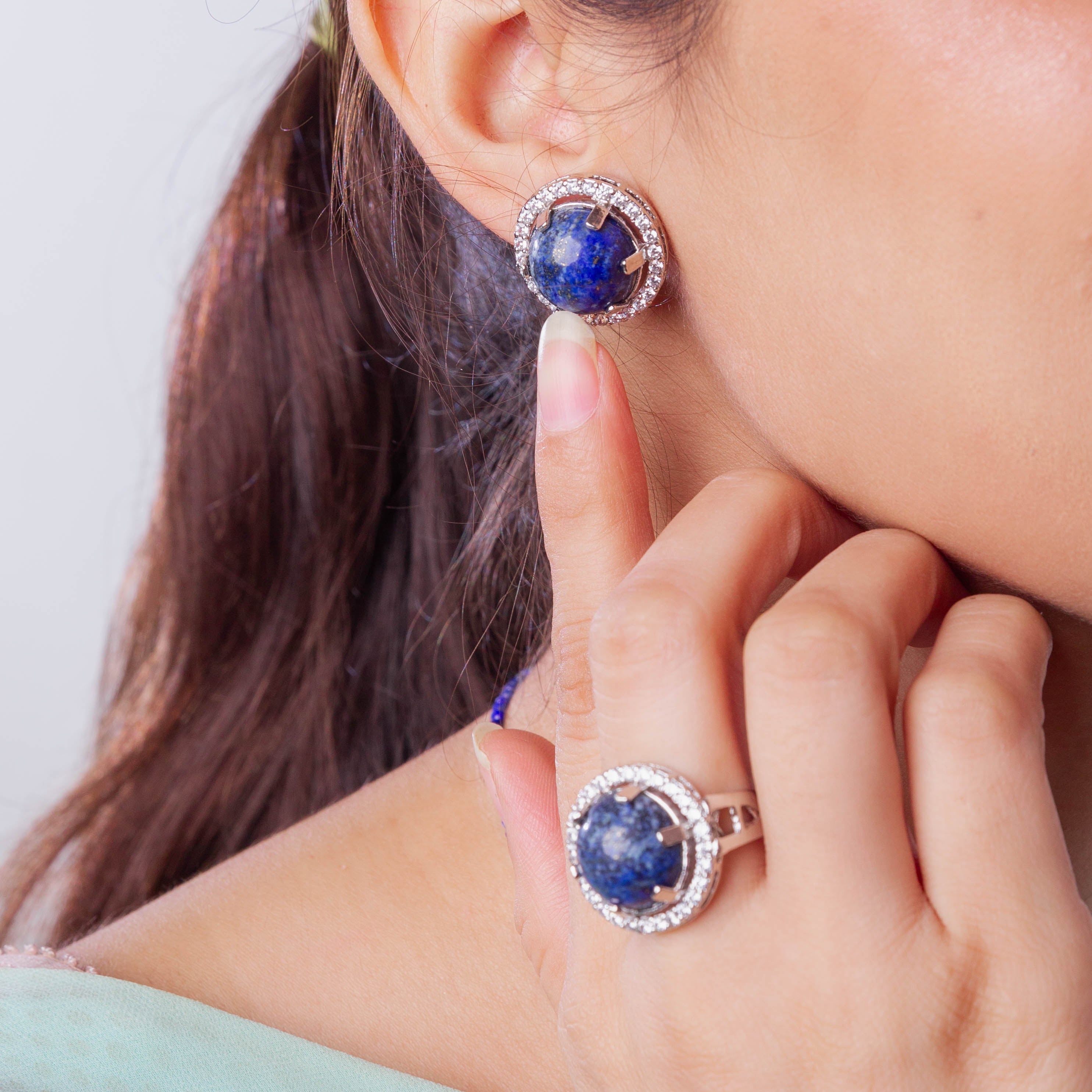 Celestial Blue Lapis Set