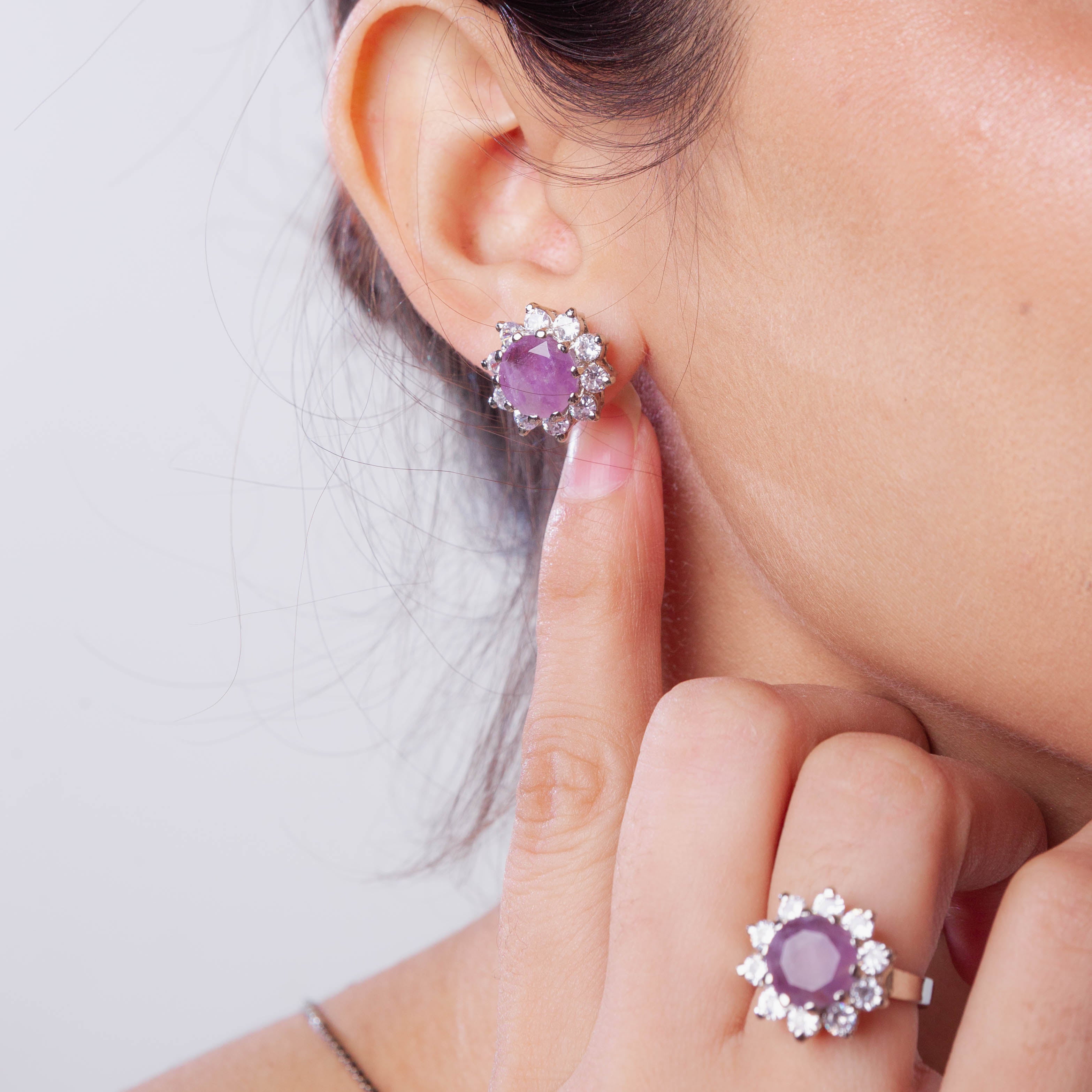 Amethyst Violet Essence Locket Set