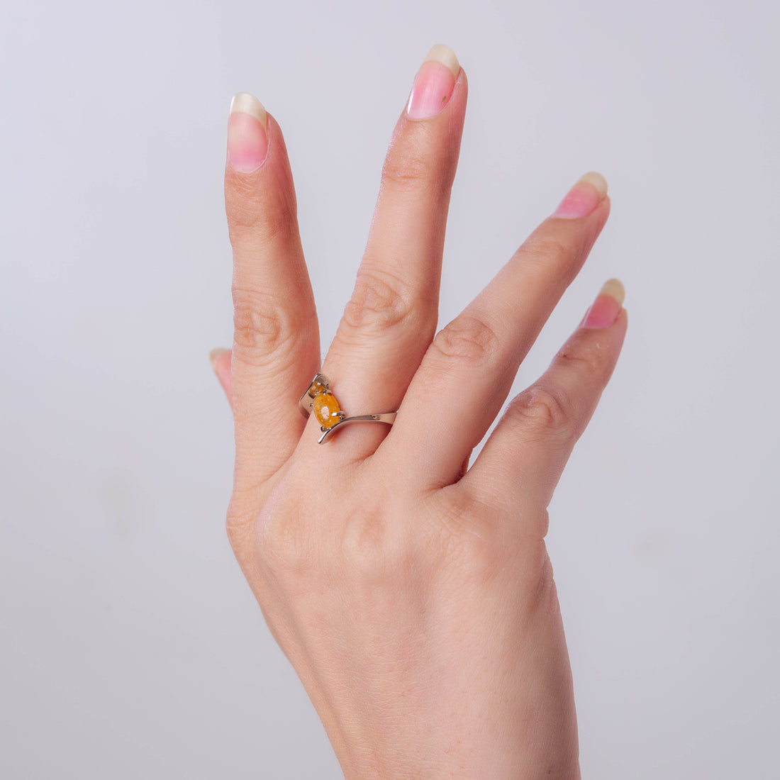 Yellow Citrine Ring