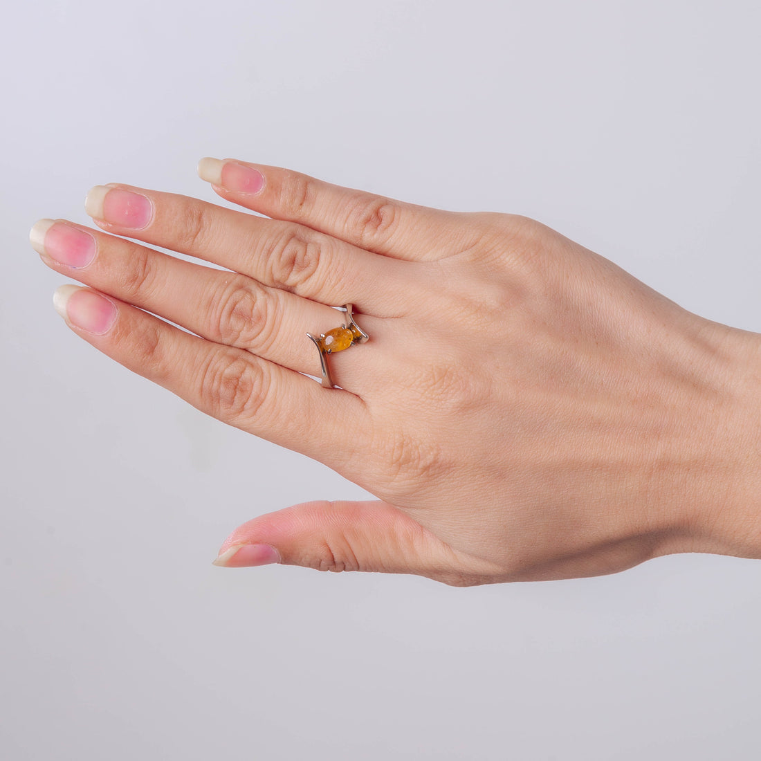 Yellow Citrine Ring