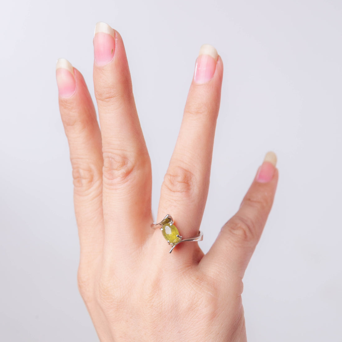 Peridot Ring Silver