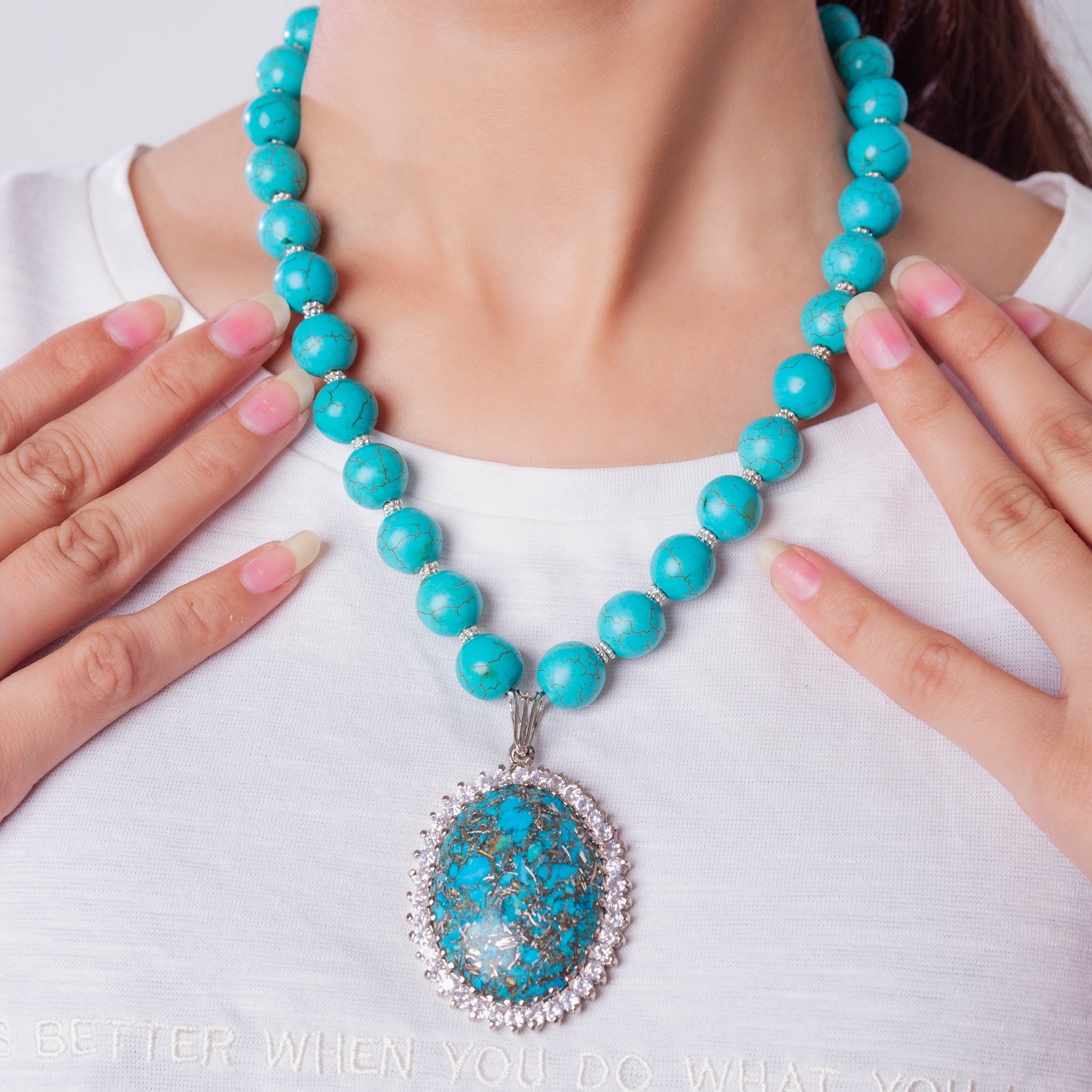 Composite Turquoise Necklace