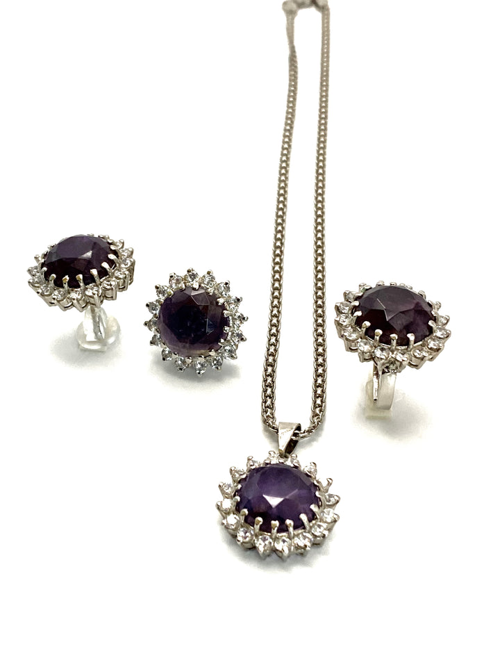 Amethyst Serenity Locket Set.