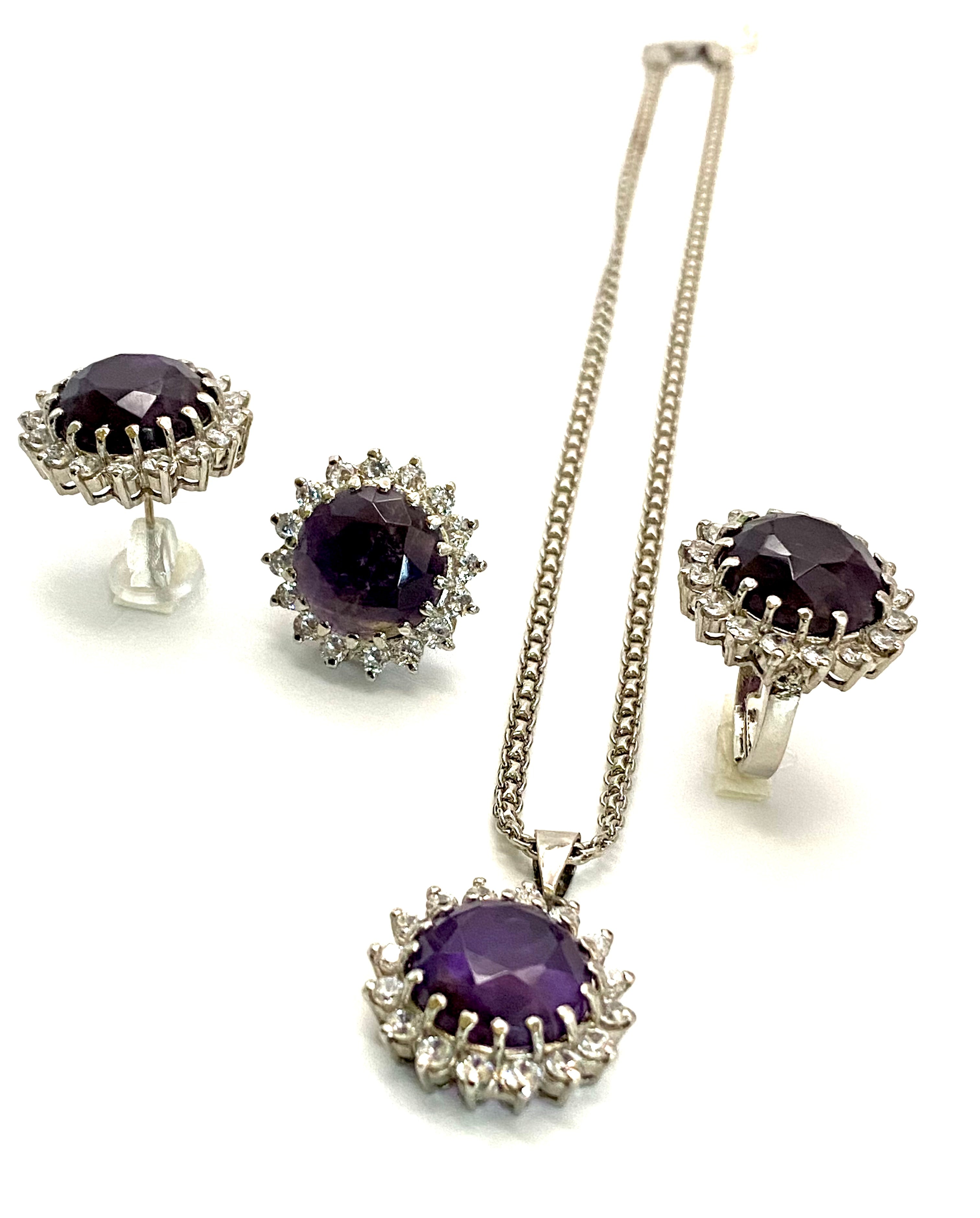 Amethyst Serenity Locket Set.