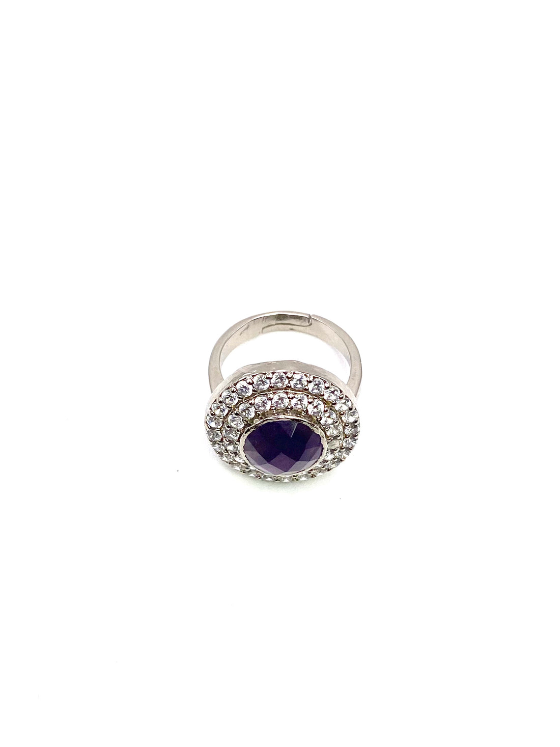 Amethyst in Hemisphere Ring