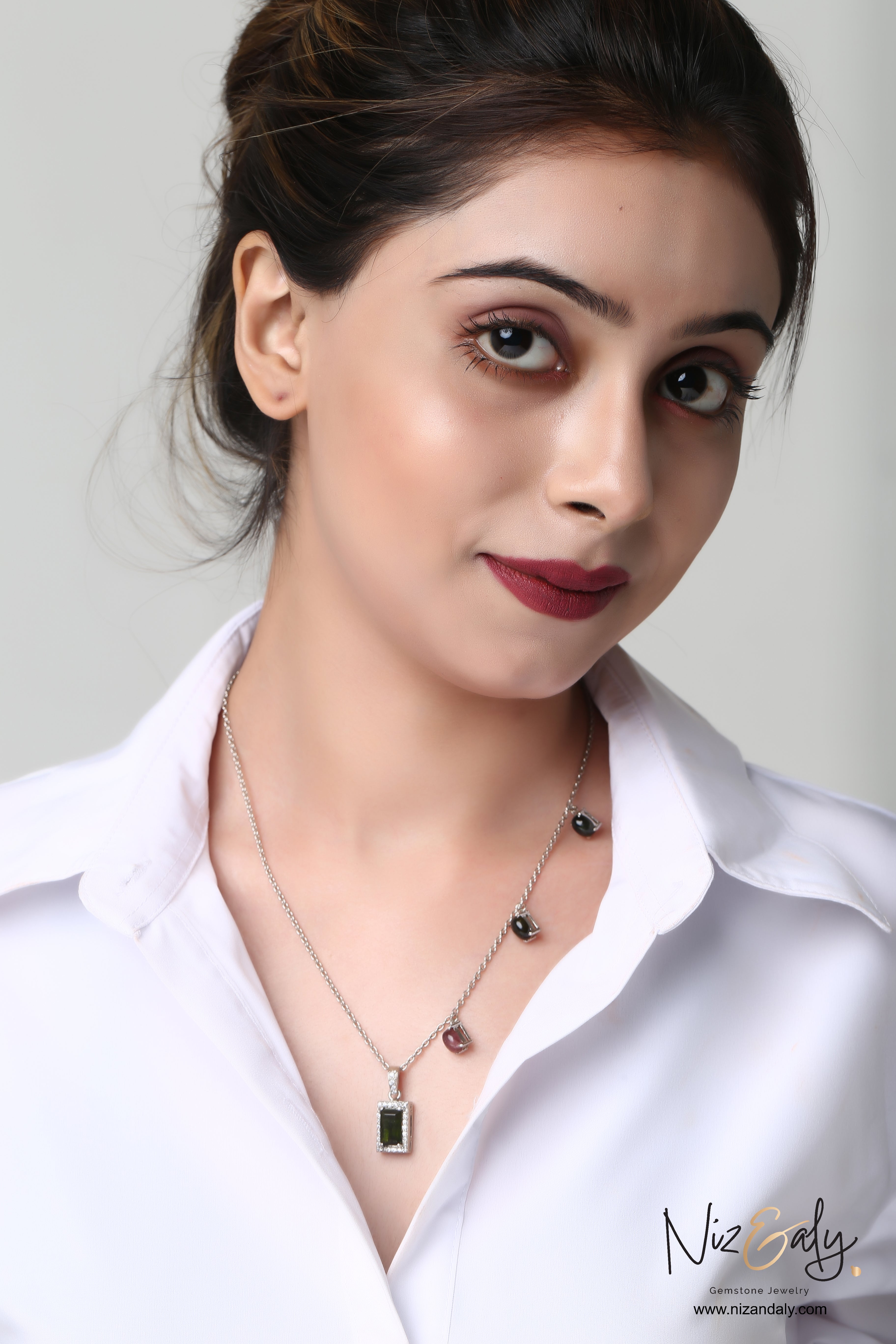 All About Green Tourmaline Pendant Necklace