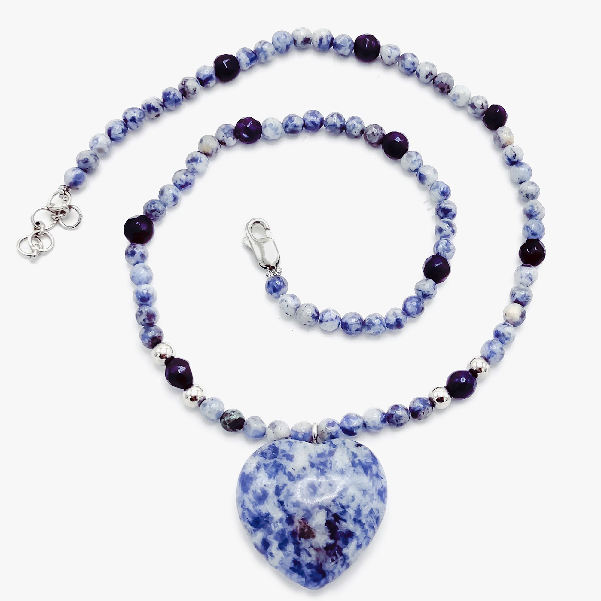 Sodalite, Canadian Blue Stone Necklace with Pendent