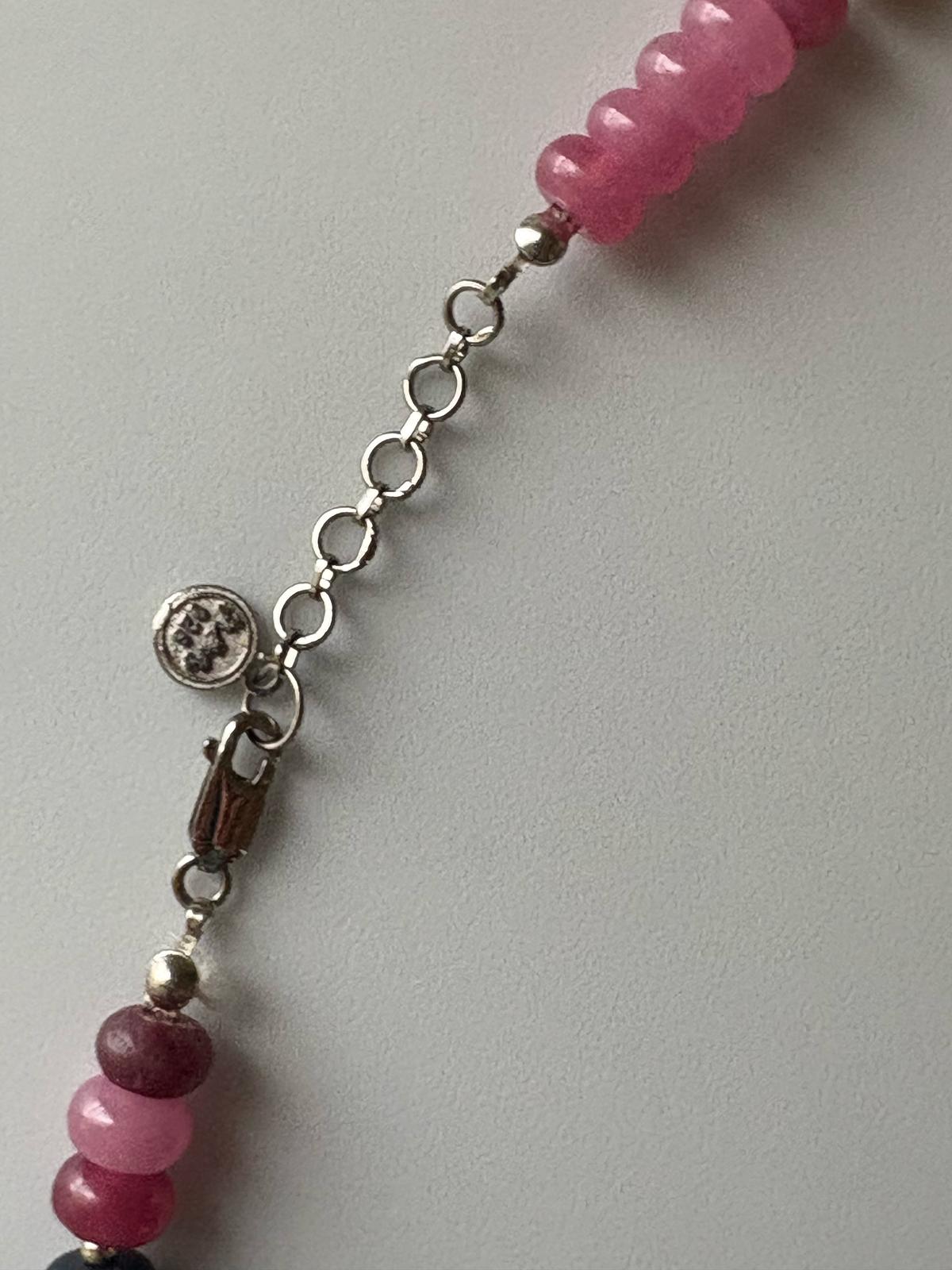 Multicolored  Natural Jade Quartz Necklace