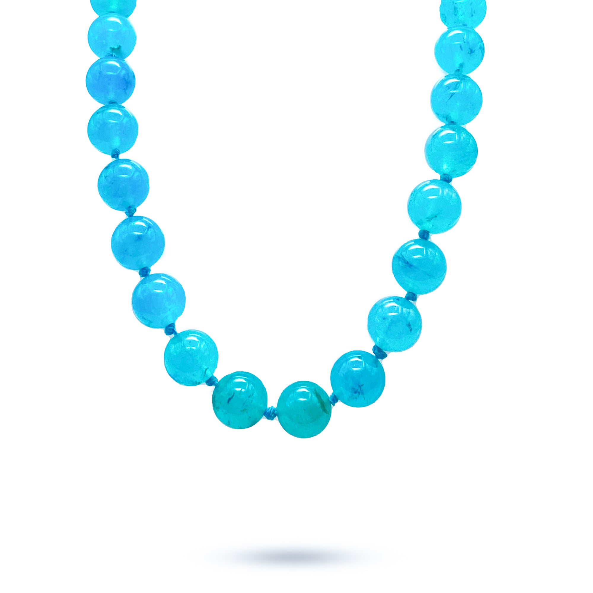 Hand-Knotted Amazonite Cabochon Choker Necklace
