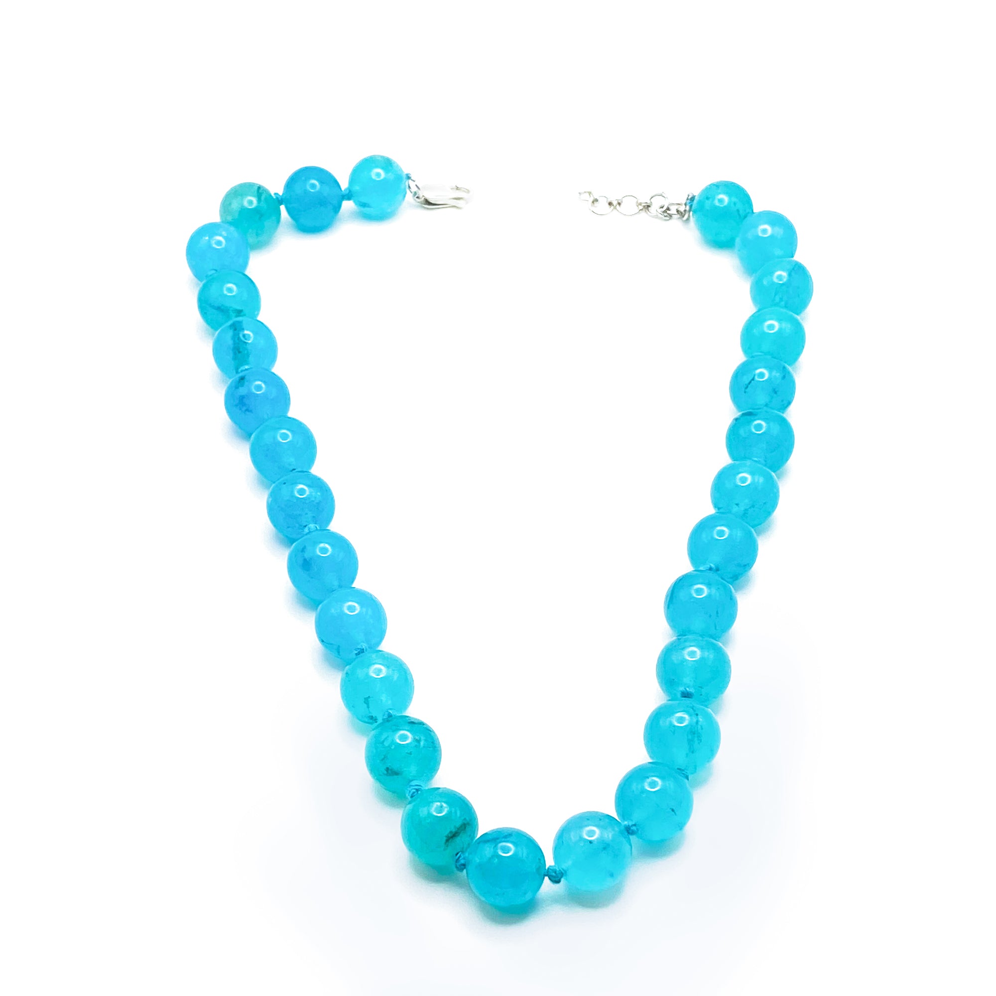 Hand-Knotted Amazonite Cabochon Choker Necklace
