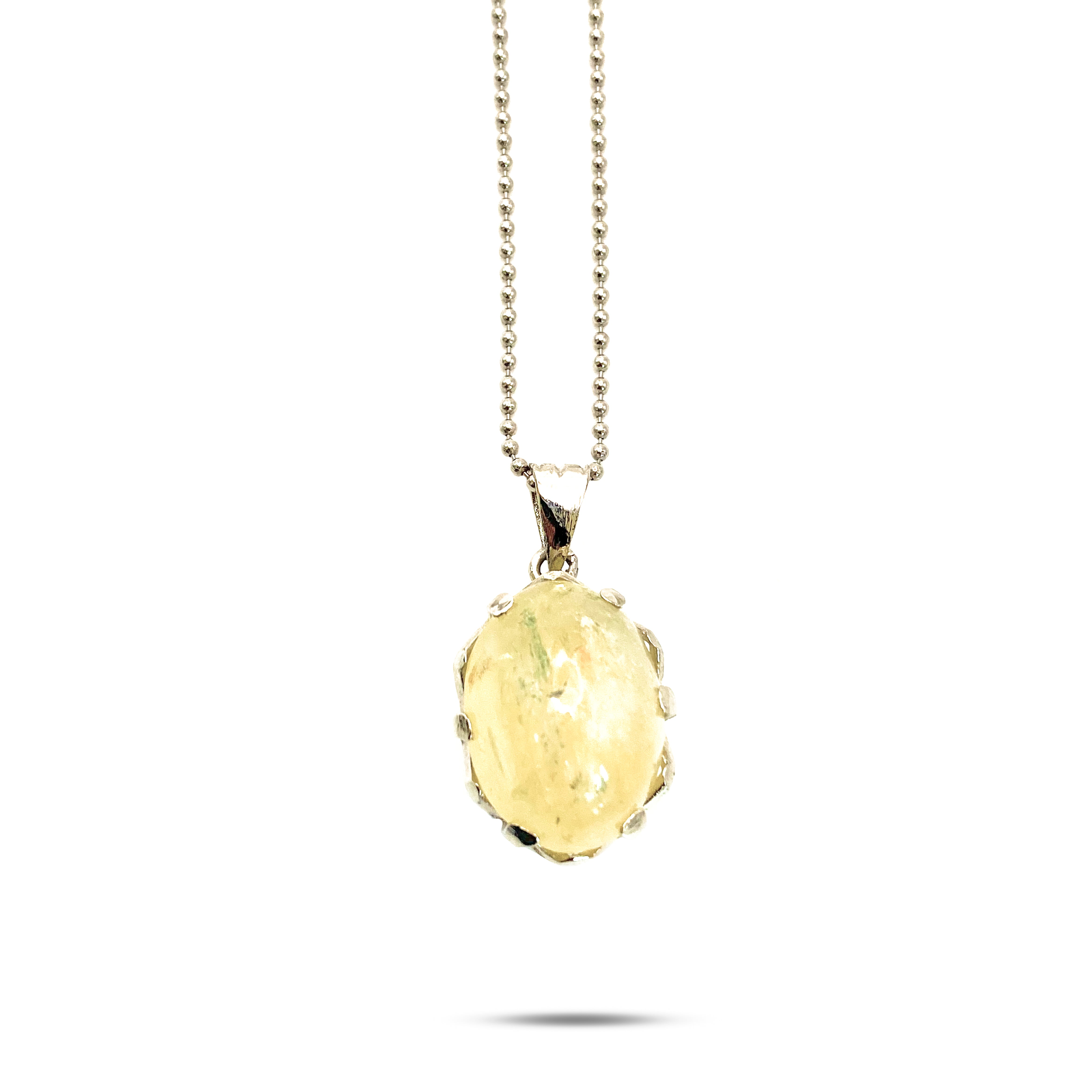 Natural Untreated Citrine Locket Set