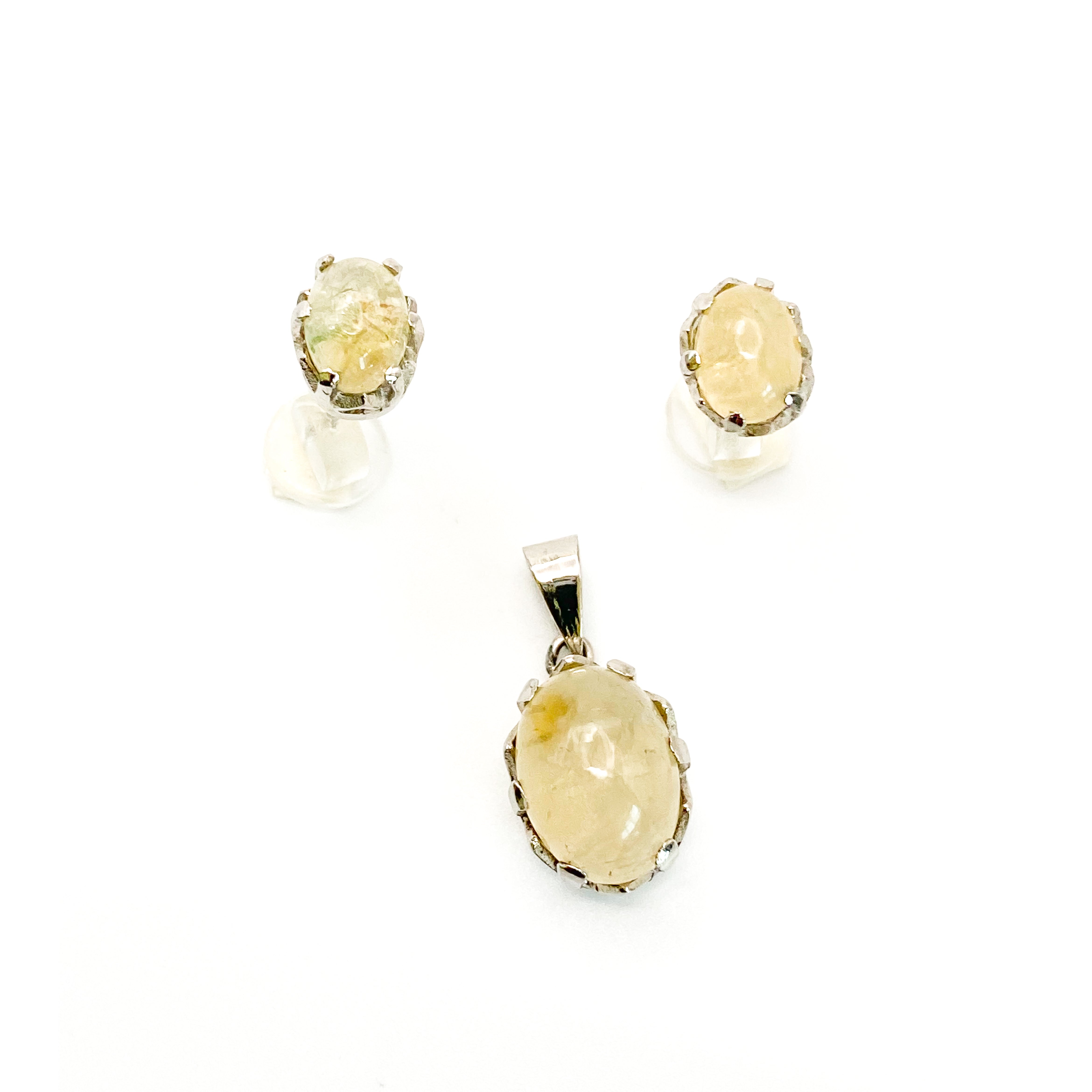 Raw Citrine Bliss  Pendant  Set