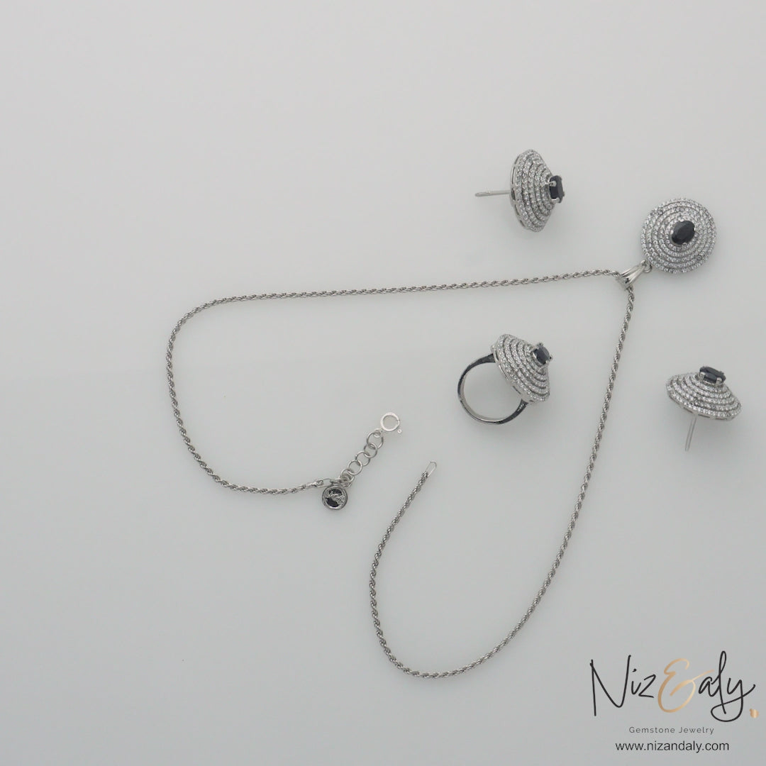 Celestial Sapphire-  Sapphire  Pendant Set