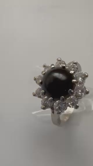 Natural Black Onyx Ring