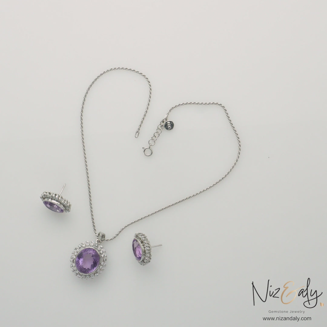 Lavender Whisper - Amethyst Pendant set