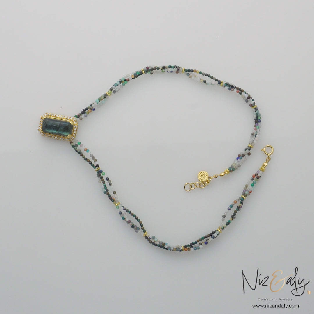 Echo of Light Labradorite Pendant Necklace