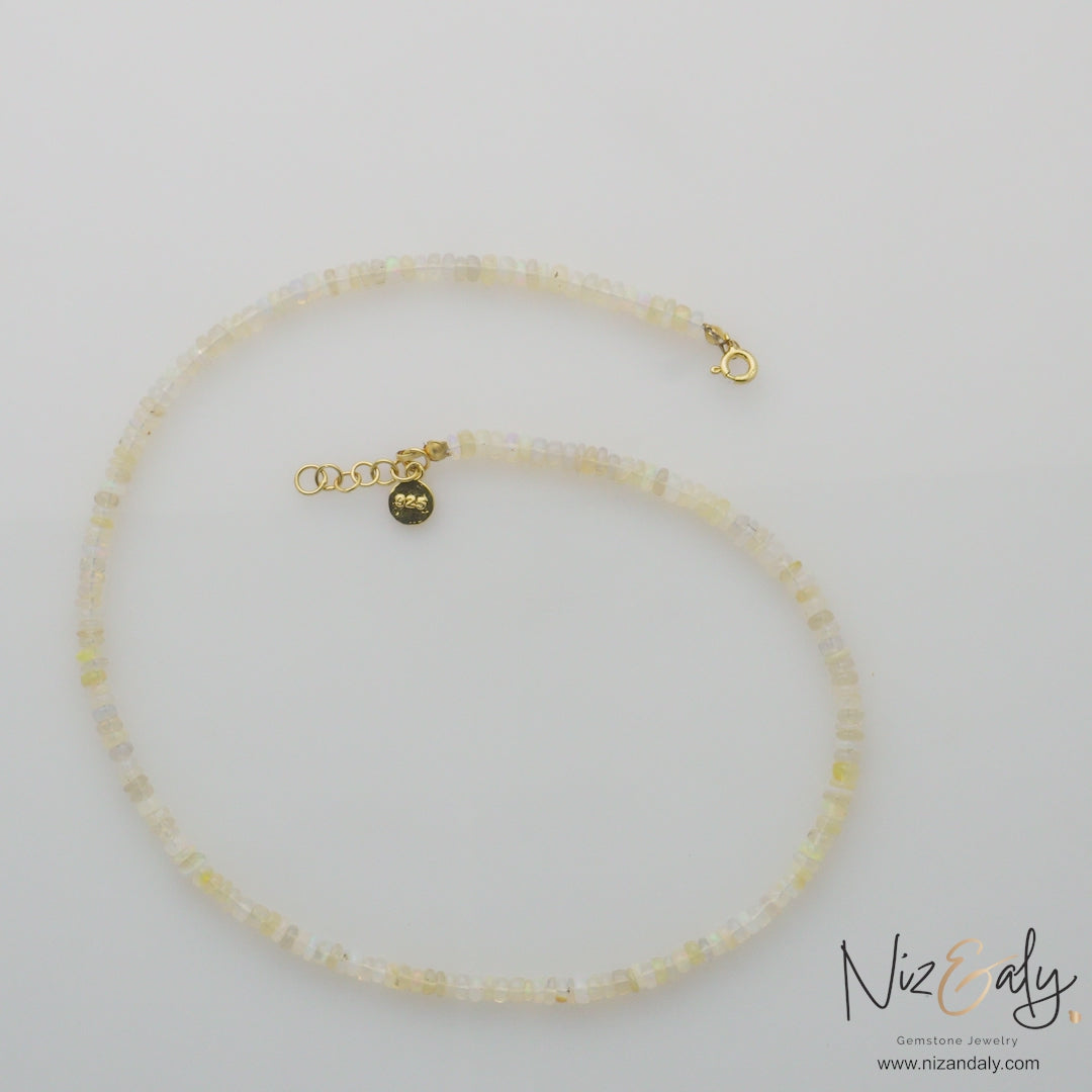 Wollo Flame -Premium Natural Ethiopian Fire Opal Necklace