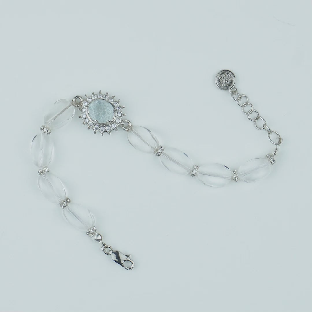 Clear Quartz Beaded Bracelet