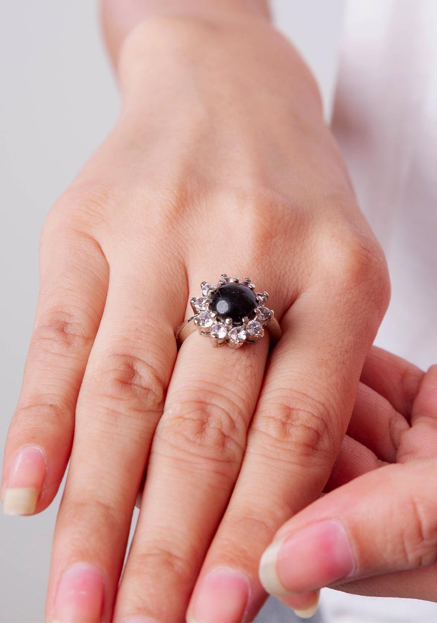 Black Onyx Noir Locket Set